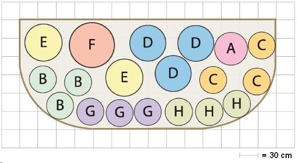 garden diagram - A full sun corner in the garden