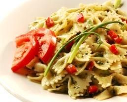 greens and tomatoes pasta