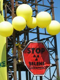 Actiune de protest a Greenpeace in Bulgaria
