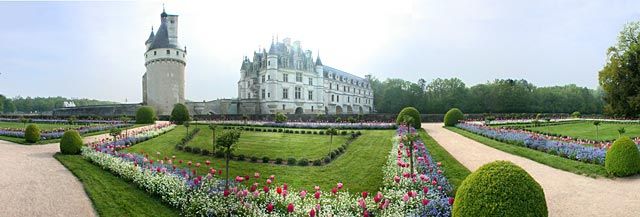 gradina Ecaterina de Medici de la Castelul de Chenonceau