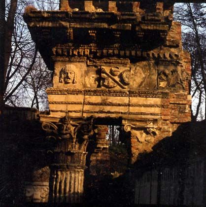 palatul si gradinile Schoenbrunn - ruinele romane