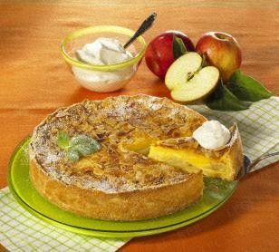Tort de biscuiti cu budinca si mere