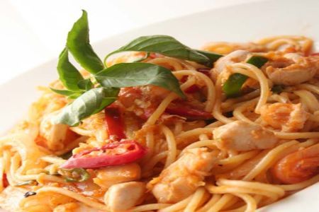 Spaghete cu fileuri de peste